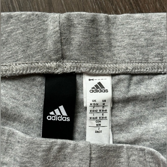 adidas Gray Leggings with Black Logo - Picture 3 of 3